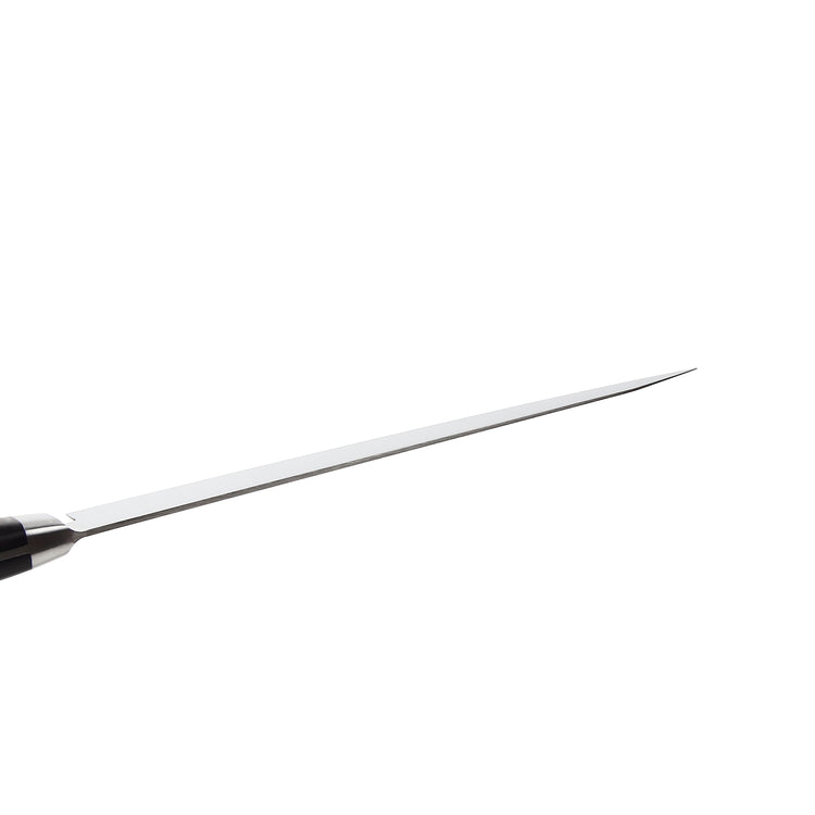 Syosaku Japanese Sujihiki Knife INOX AUS-8A Stainless Steel Black Pakkawood Handle, Slicer 9.5-inch (240mm) - Syosaku-Japan