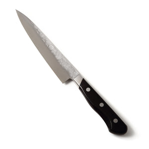 Syosaku Japanese Petty Knife Aoko (Blue Steel) No.2 Black Pakkawood Handle, 5.3-inch (135mm) - Syosaku-Japan