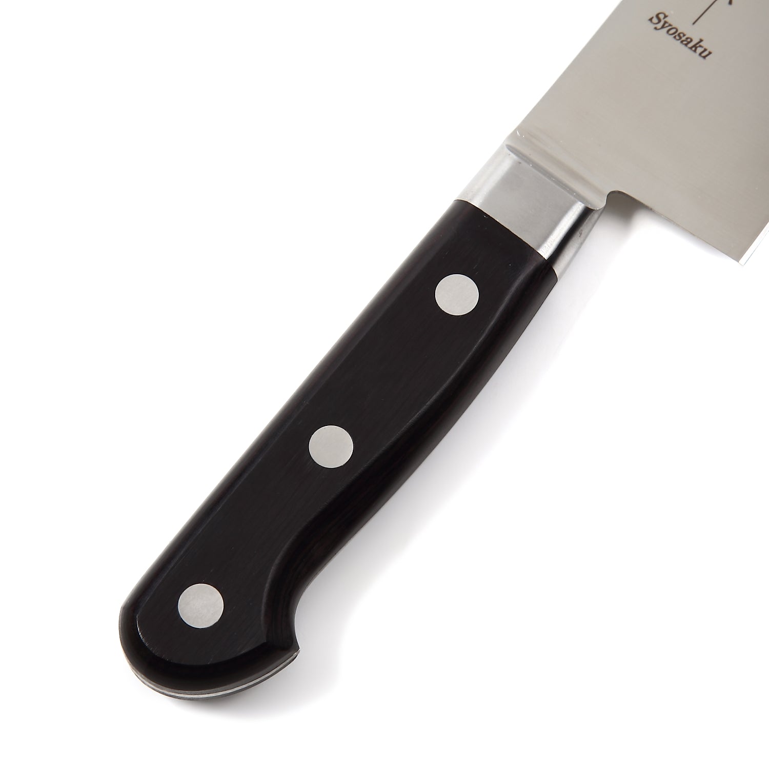 Syosaku Japanese Chef Knife INOX AUS-8A Stainless Steel Black Pakkawood Handle, Gyuto 9.5-inch (240mm) - Syosaku-Japan