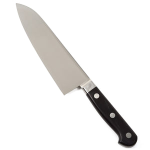 Syosaku Japanese Multi Purpose Chef Knife INOX AUS-8A Stainless Steel Black Pakkawood Handle, Santoku 7-inch (180mm) - Syosaku-Japan