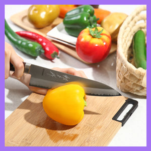 Syosaku Japanese Chef Knife VG-1 Gold Stainless Steel Mahogany Handle, Gyuto 7-inch (180mm) - Syosaku-Japan