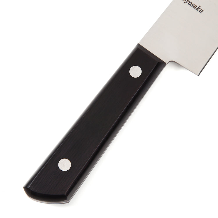 Syosaku Japanese Multi Slicer Chef Knife INOX AUS-8A Stainless Steel Black Pakkawood Handle, 8.3-inch (210mm) - Syosaku-Japan