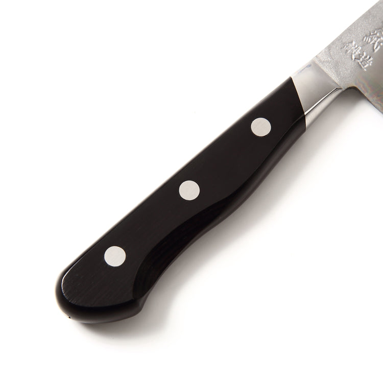 Syosaku Japanese Petty Knife Aoko (Blue Steel) No.2 Black Pakkawood Handle, 5.3-inch (135mm) - Syosaku-Japan