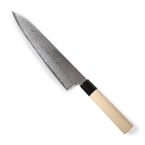 Syosaku Japanese Chef Knife Damascus ZA18 69 Layer Octagonal Magnolia Wood Handle, Gyuto 9.5-inch (240mm) - Syosaku-Japan