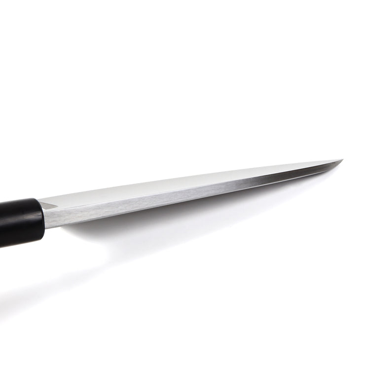 Syosaku Japanese Sushi Fillet Chef Knife Shiroko (White Steel) No.2 D-Shape Magnolia Wood Handle, Deba 7-inch (180mm) - Syosaku-Japan