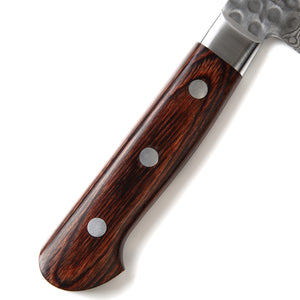 Syosaku Japanese Chef Knife Hammered Damascus VG-10 16 Layer Mahogany Handle, Gyuto 9.5-inch (240mm) - Syosaku-Japan