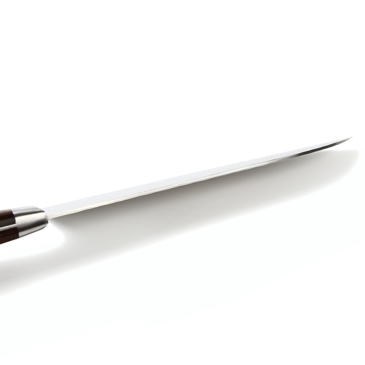 Syosaku Japanese Multi-Purpose Knife Hammered Damascus VG-10 16 Layer Mahogany Handle, Santoku 7-inch (180mm) - Syosaku-Japan