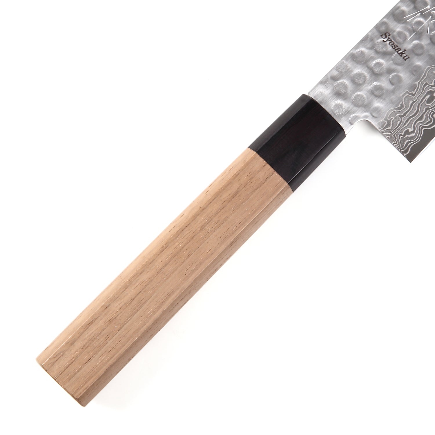 Syosaku Japanese Chef Knife Hammered Damascus VG-10 46 Layer Octagonal Walnut Handle, Gyuto 8.3-inch (210mm) - Syosaku-Japan