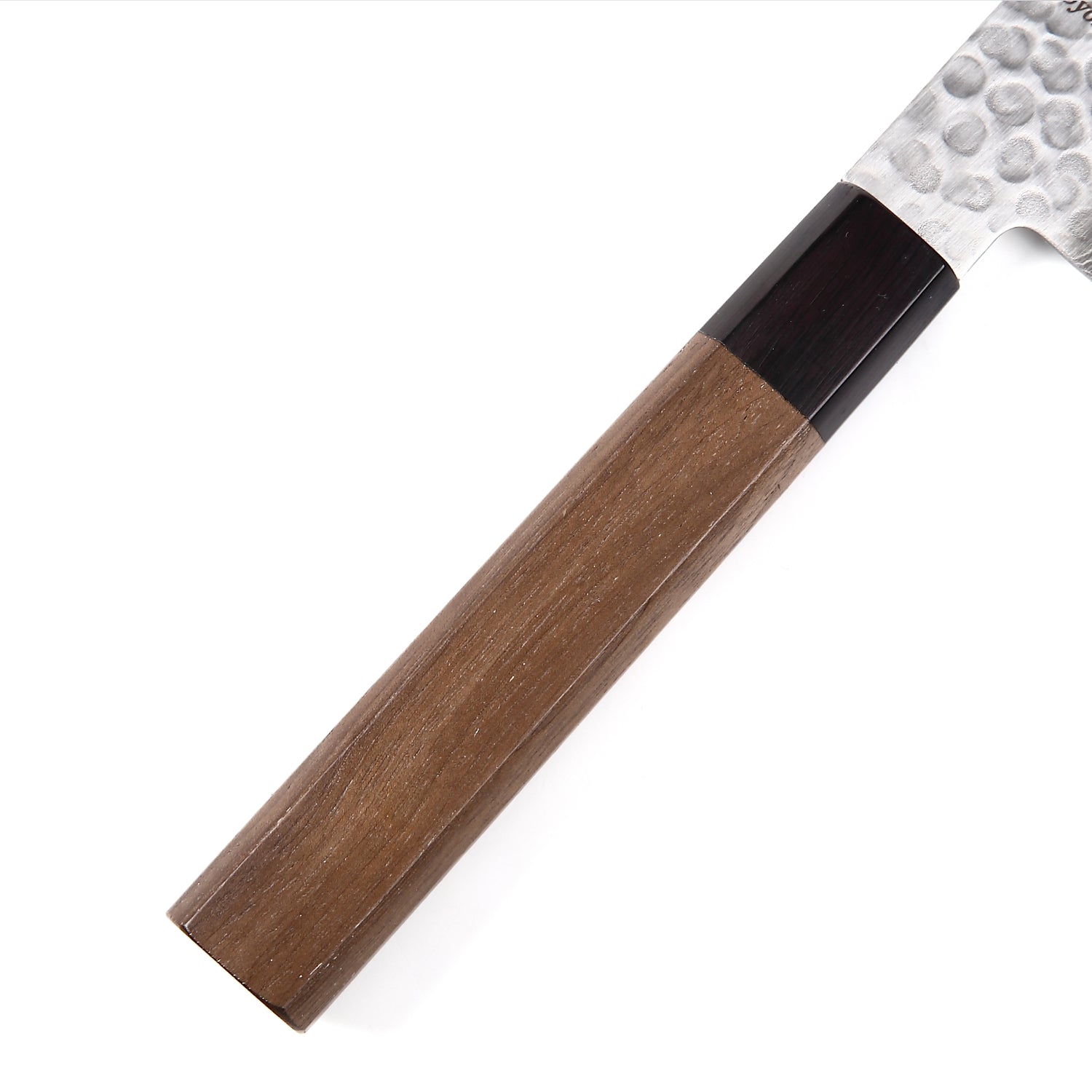 Syosaku Japanese Chef Knife Hammered Damascus VG-10 46 Layer Octagonal Walnut Handle, Gyuto 9.5-inch (240mm) - Syosaku-Japan