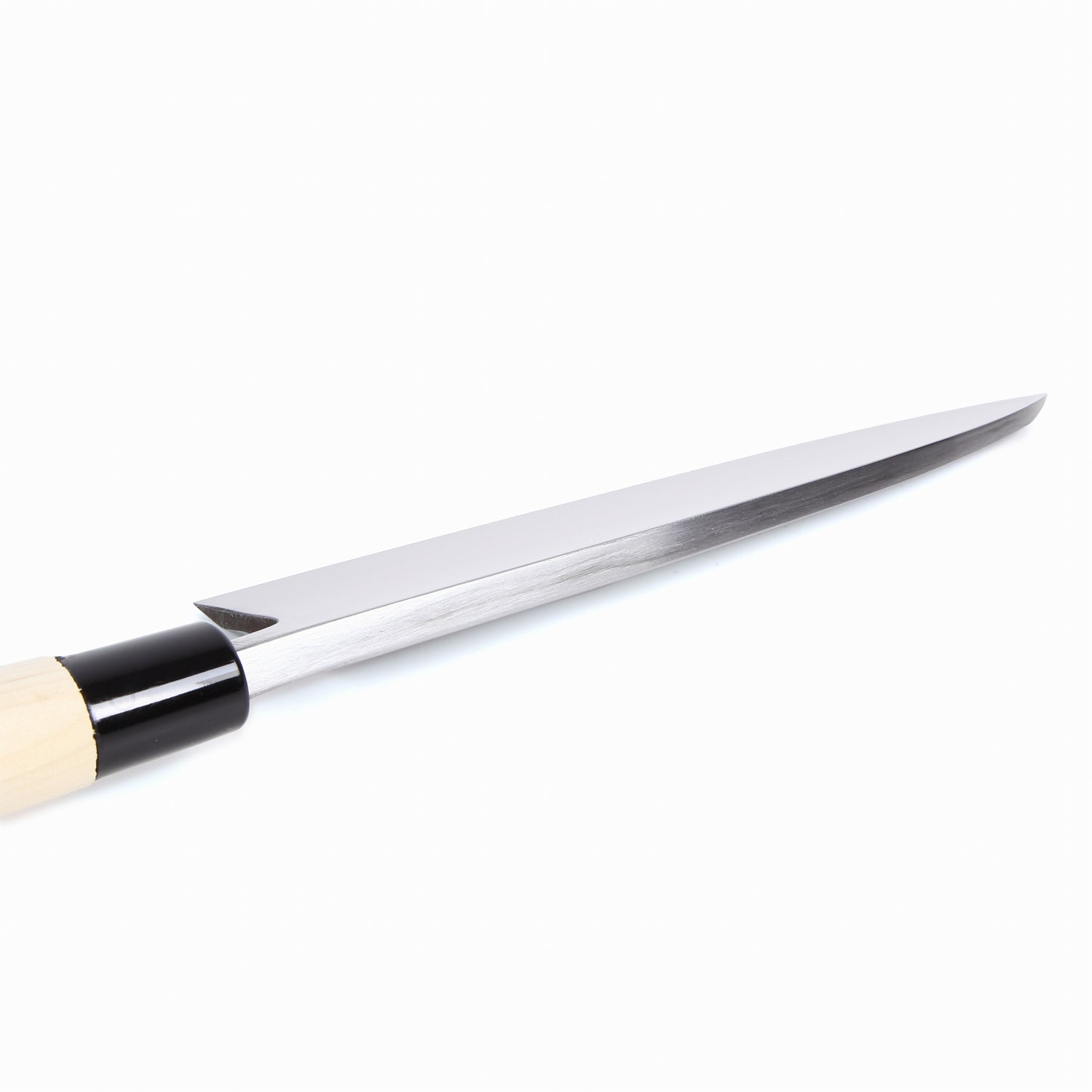 Syosaku Japanese Sushi Fillet Chef Knife Kigami (Yellow Steel) No.2 D-Shape Magnolia Wood Handle, Deba 8.3-inch (210mm) - Syosaku-Japan