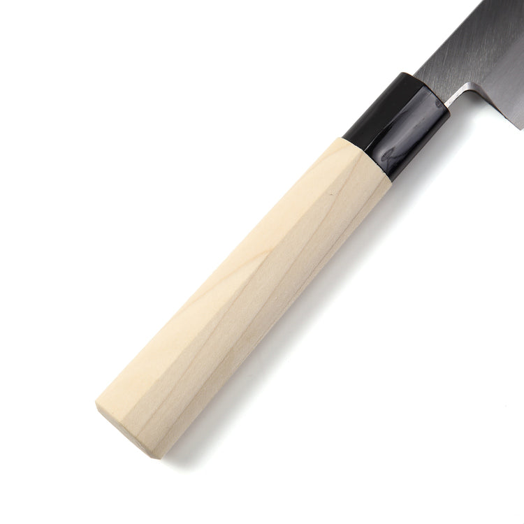 Syosaku Japanese Sushi Sashimi Chef Knife Kigami (Yellow Steel) No.2 D-Shape Magnolia Wood Handle, Yanagiba 11.8-inch (300mm) - Syosaku-Japan