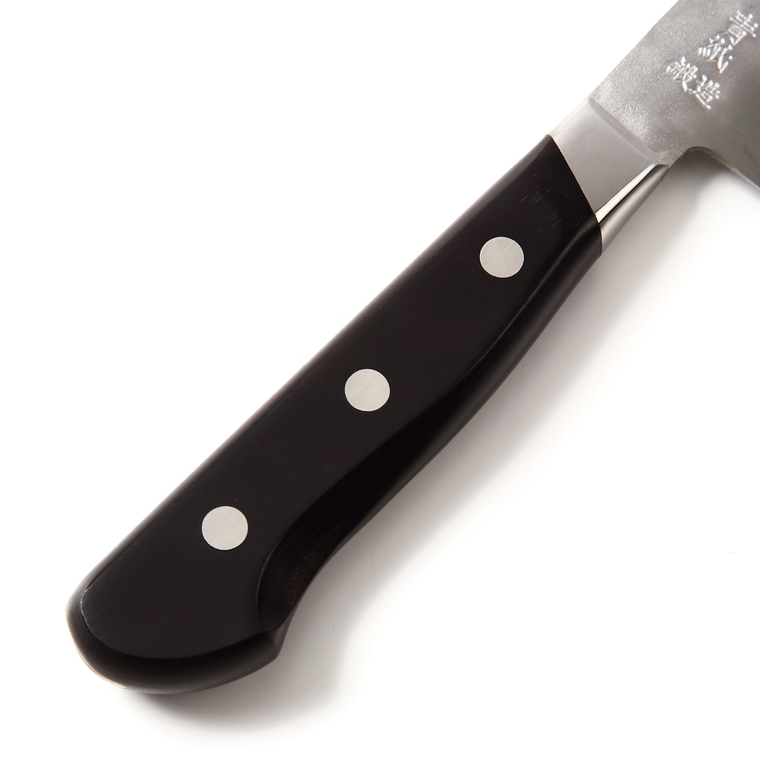 Syosaku Japanese Vegetable Knife Aoko (Blue Steel) - No.2 Black Pakkawood Handle, Nakiri 6.5-inch (160mm) - Syosaku-Japan