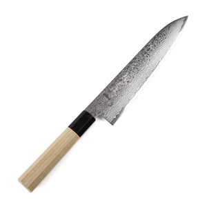 Syosaku Japanese Chef Knife Damascus ZA18 69 Layer Octagonal Magnolia Wood Handle, Gyuto 8.3-inch (210mm) - Syosaku-Japan