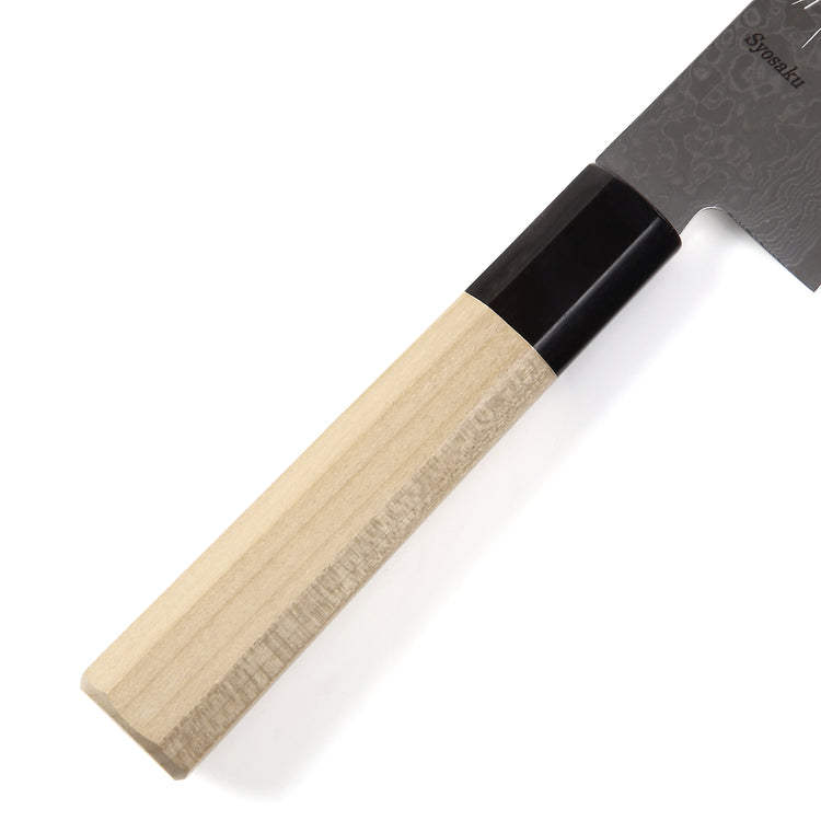 Syosaku Japanese Chef Knife Damascus ZA18 69 Layer Octagonal Magnolia Wood Handle, Gyuto 8.3-inch (210mm) - Syosaku-Japan