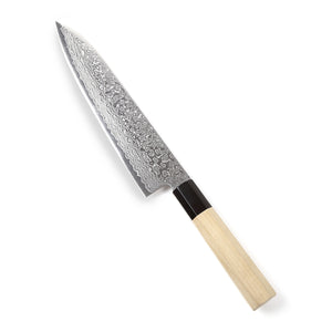 Syosaku Japanese Chef Knife Damascus ZA18 69 Layer Octagonal Magnolia Wood Handle, Gyuto 8.3-inch (210mm) - Syosaku-Japan