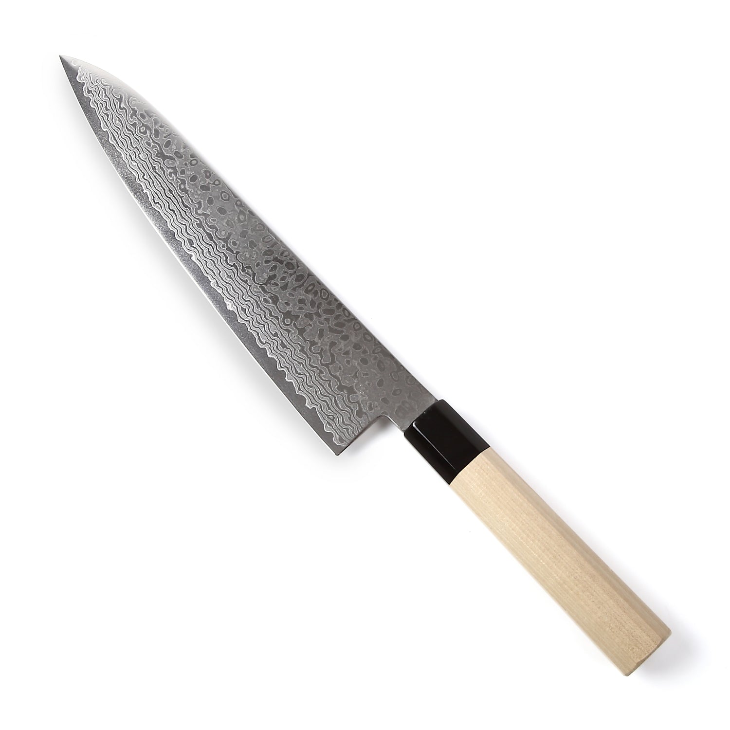 Syosaku Japanese Chef Knife Damascus ZA18 69 Layer Octagonal Magnolia Wood Handle, Gyuto 9.5-inch (240mm) - Syosaku-Japan