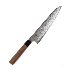 Syosaku Japanese Chef Knife Damascus ZA18 69 Layer Octagonal Walnut Handle, Gyuto 9.5-inch (240mm) - Syosaku-Japan