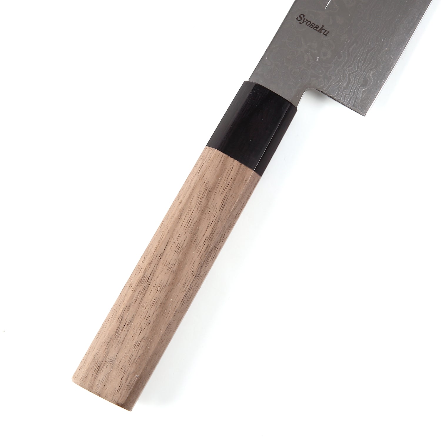 Syosaku Japanese Vegetable Knife Damascus ZA18 69 Layer Octagonal Walnut Handle, Nakiri 6.3-inch (160mm) - Syosaku-Japan