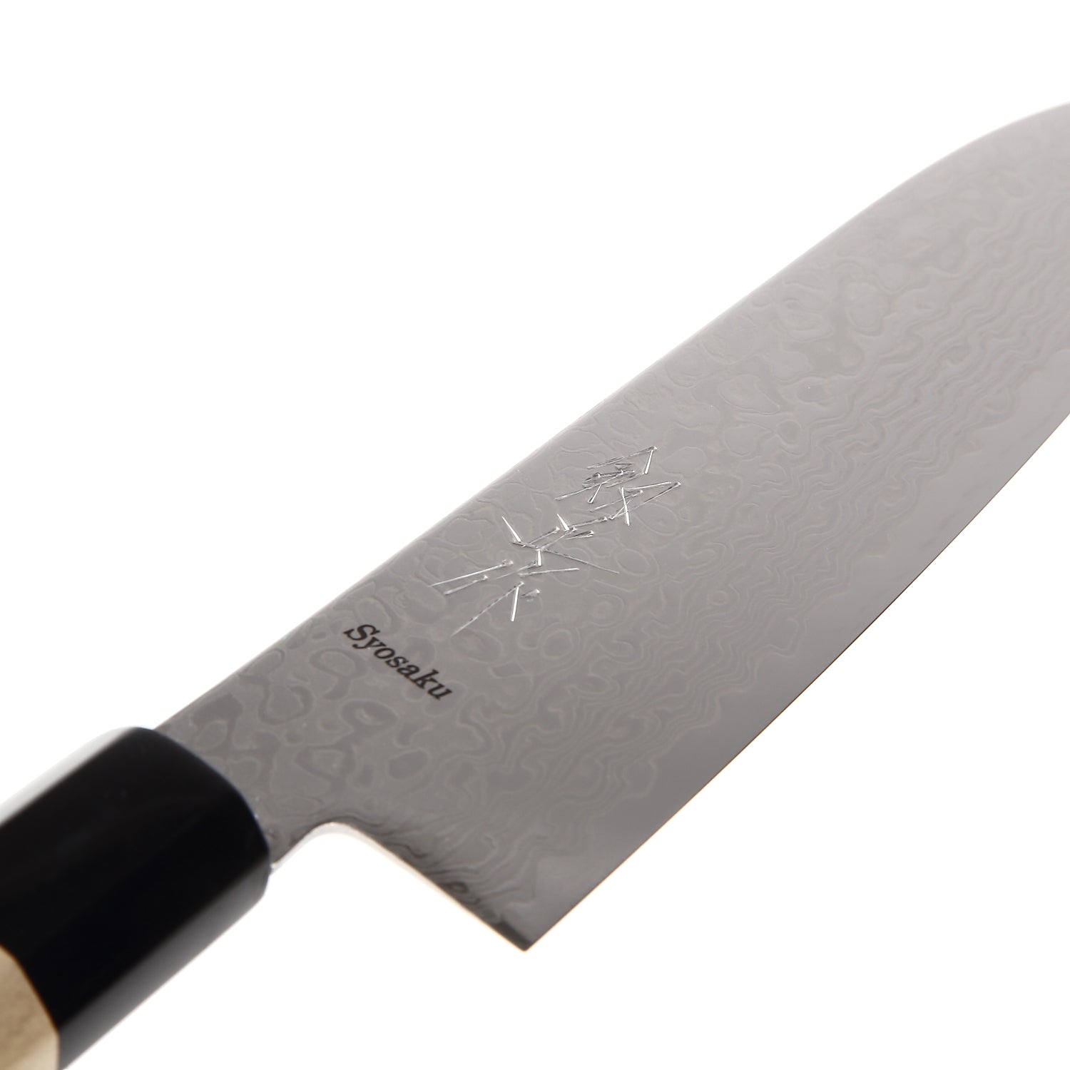 Syosaku Japanese Multi Purpose Chef Knife Damascus ZA18 69 Layer Octagonal Magnolia Wood Handle, Santoku 7-inch (180mm) - Syosaku-Japan