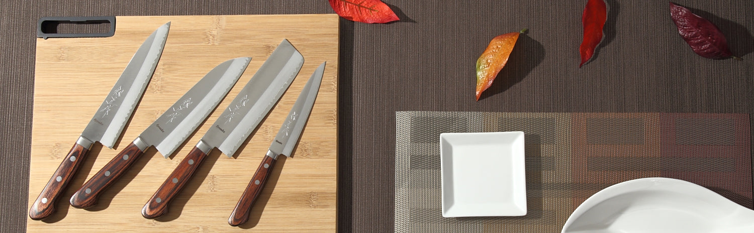 Syosaku Japanese Chef Knife VG-1 Gold Stainless Steel Mahogany Handle, Gyuto 7-inch (180mm) - Syosaku-Japan