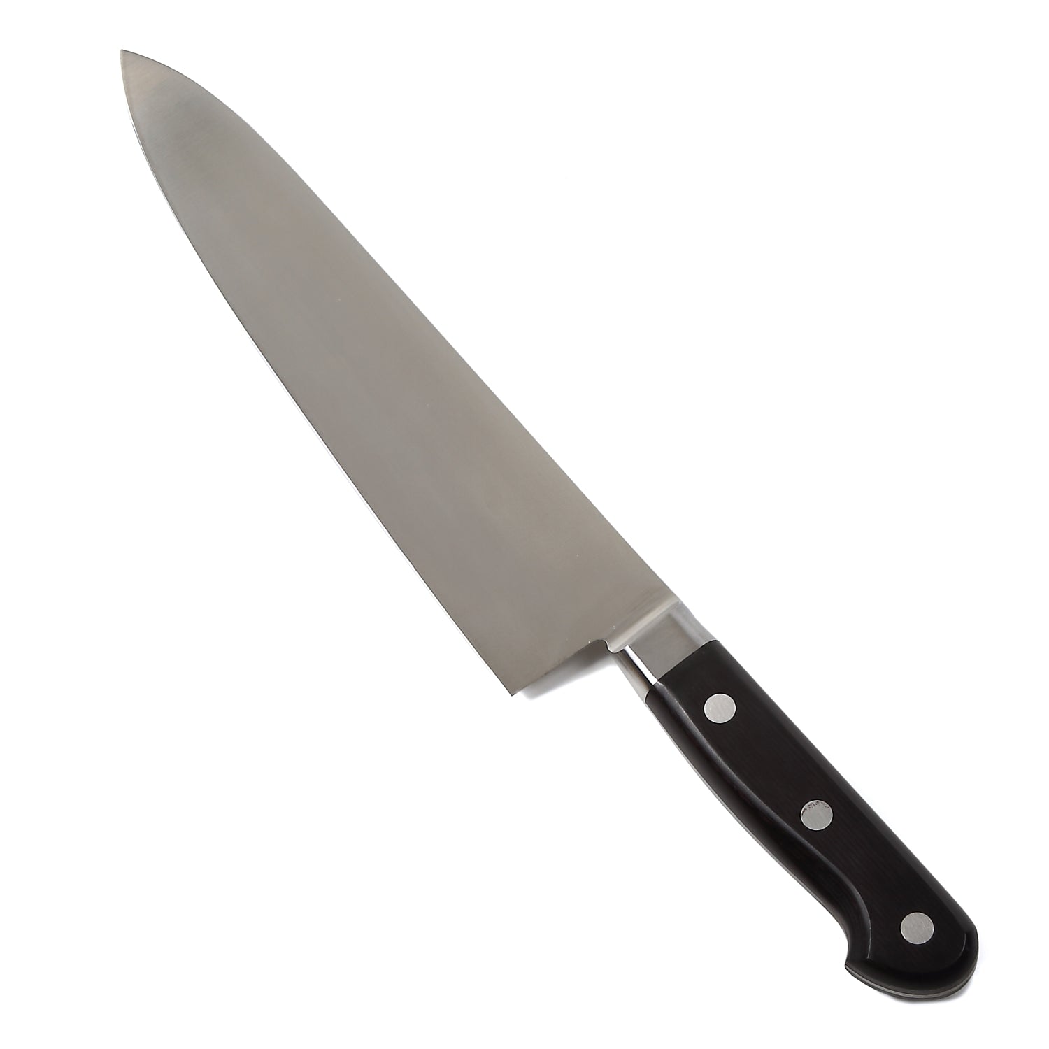 Syosaku Japanese Chef Knife INOX AUS-8A Stainless Steel Black Pakkawood Handle, Gyuto 9.5-inch (240mm) - Syosaku-Japan