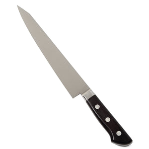 Syosaku Japanese Sujihiki Knife INOX AUS-8A Stainless Steel Black Pakkawood Handle, Slicer 9.5-inch (240mm) - Syosaku-Japan