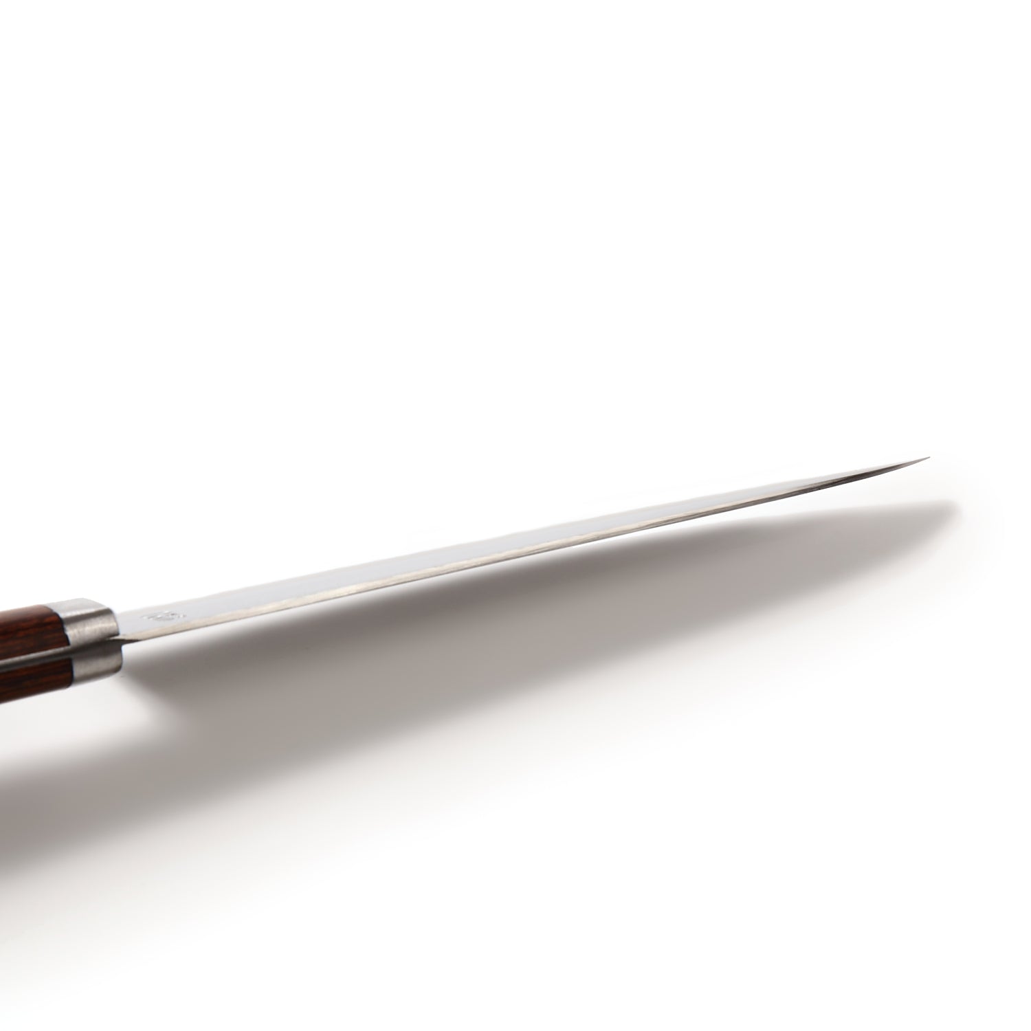 Syosaku Japanese Petty Knife VG-1 Gold Stainless Steel Mahogany Handle, 5.3-inch (135mm) - Syosaku-Japan