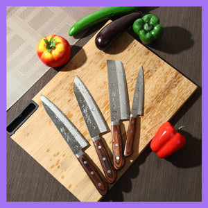 Syosaku Japanese Chef Knife VG-1 Gold Stainless Steel Mahogany Handle, Gyuto 7-inch (180mm) - Syosaku-Japan