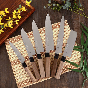 Syosaku Japanese Chef Knife Damascus ZA18 69 Layer Octagonal Walnut Handle, Gyuto 9.5-inch (240mm) - Syosaku-Japan
