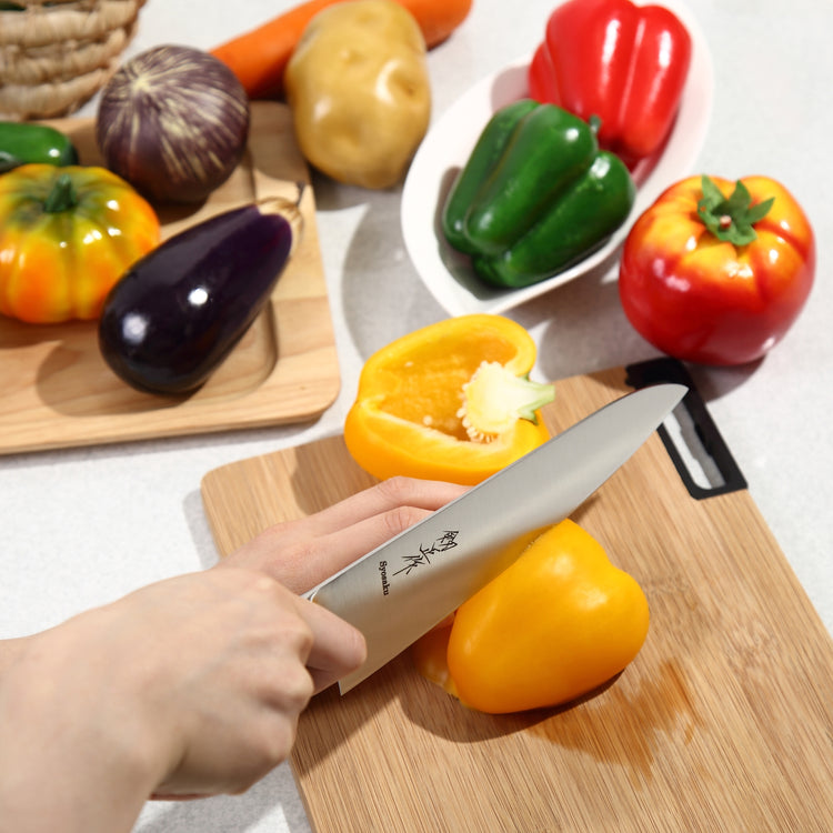 Syosaku Japanese Chef Knife INOX AUS-8A Stainless Steel Integrated Handle, Gyuto 8.3-inch (210mm) - Syosaku-Japan