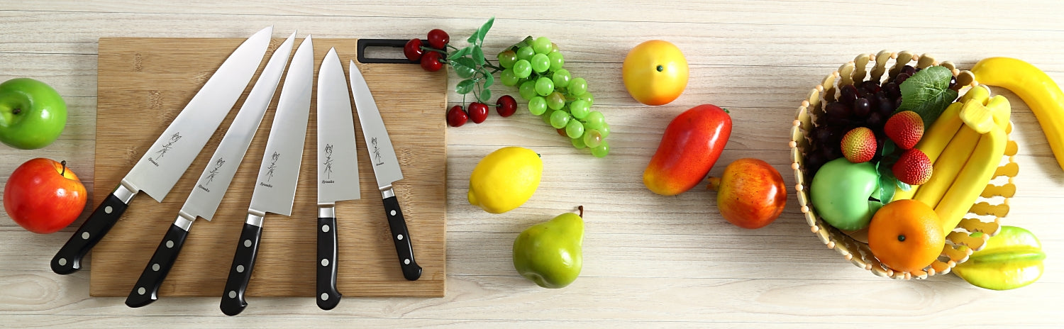 Syosaku Japanese Chef Knife INOX AUS-8A Stainless Steel Black Pakkawood Handle, Gyuto 8.3-inch (210mm) - Syosaku-Japan
