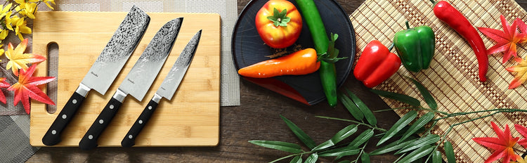Syosaku Japanese Vegetable Knife Shaded Damascus VG-10 16 Layer Black Pakkawood Handle, Nakiri 6.3-inch (160mm) - Syosaku-Japan